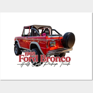 1968 Ford Bronco Half Cab Pickup Truck Posters and Art